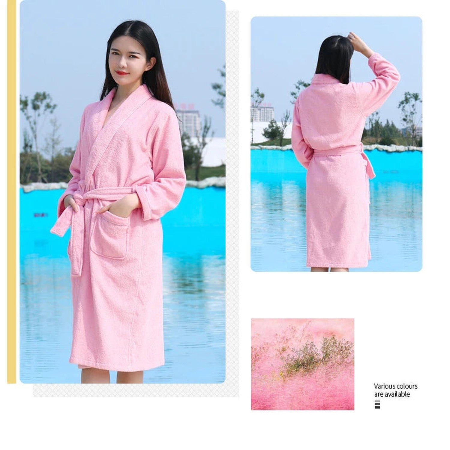 Wrap Yourself in Calm — 100% Cotton Terry Bathrobe