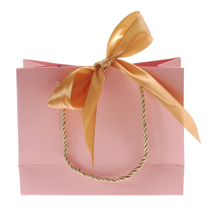 Bow Ribbon Paper Gift Bags with Handles