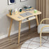 Modern Study Desk with Optional Bookshelf — White or Oak 3 Sizes