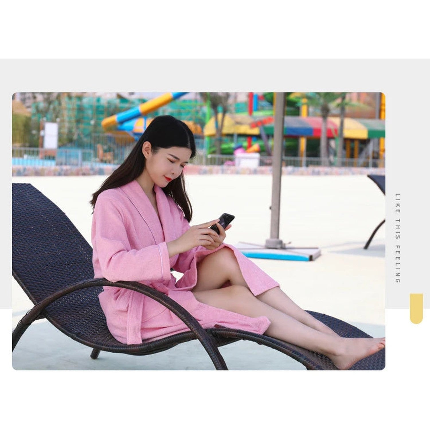 Wrap Yourself in Calm — 100% Cotton Terry Bathrobe