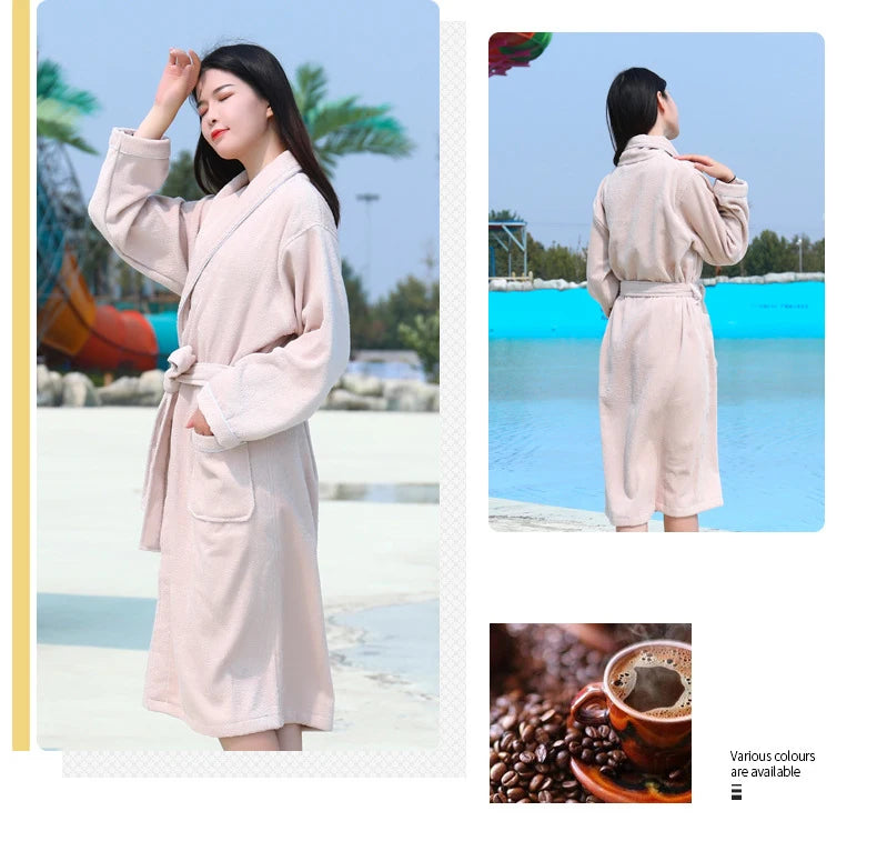Wrap Yourself in Calm — 100% Cotton Terry Bathrobe