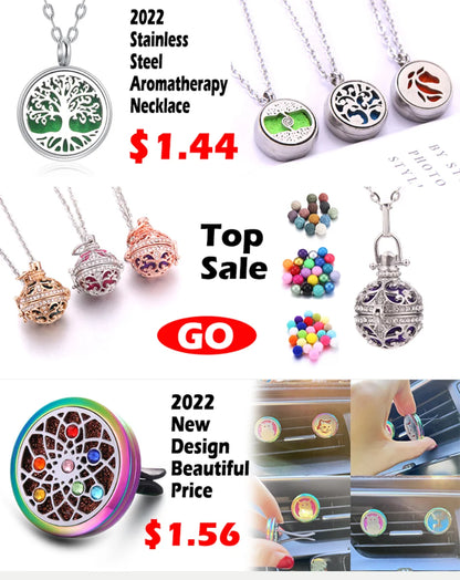 The Scent Locket — Aromatherapy Essential Oil Diffuser Bracelet in Black Leather &amp; Stainless Steel