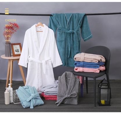 Wrap Yourself in Calm — 100% Cotton Terry Bathrobe