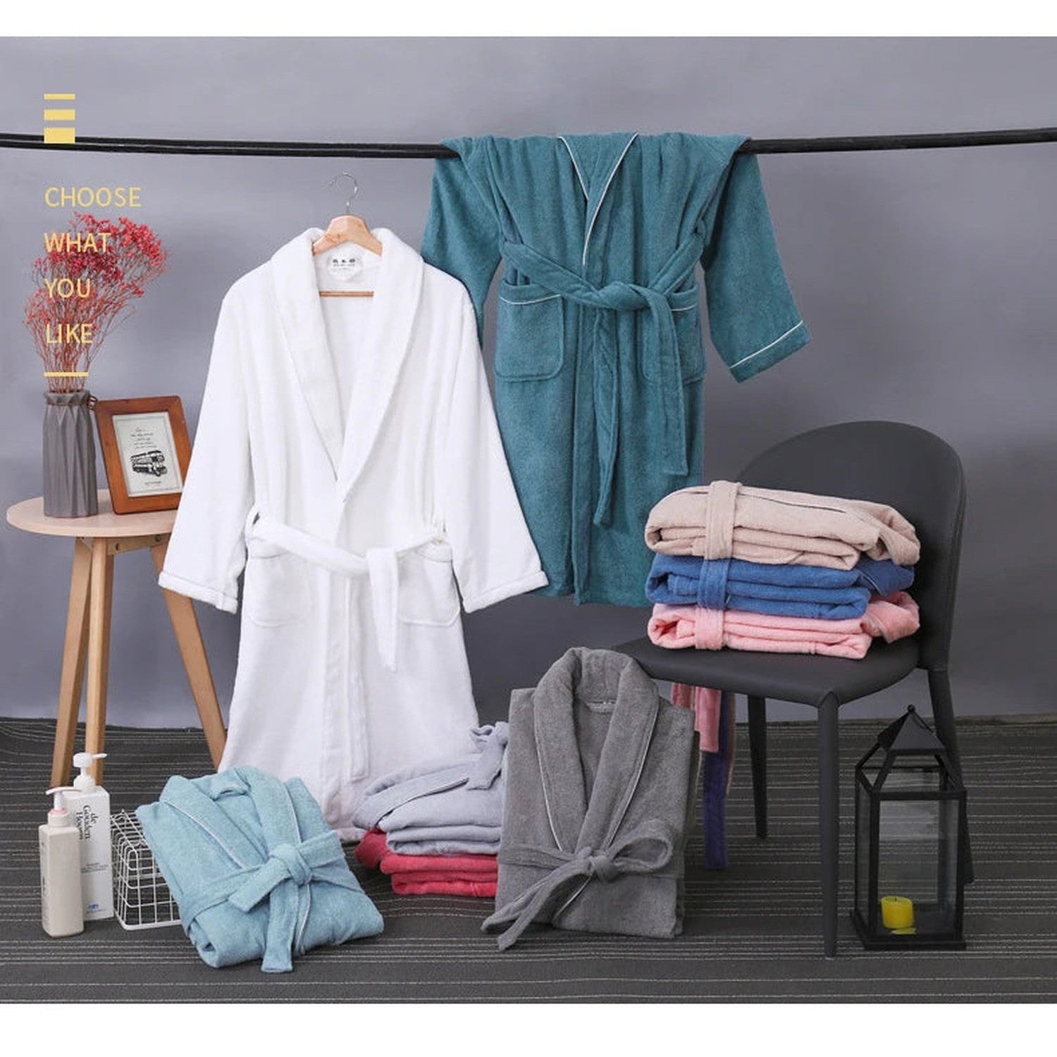 Wrap Yourself in Calm — 100% Cotton Terry Bathrobe