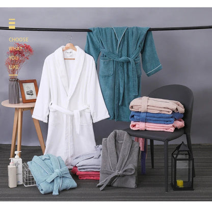 Wrap Yourself in Calm — 100% Cotton Terry Bathrobe