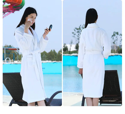 Wrap Yourself in Calm — 100% Cotton Terry Bathrobe