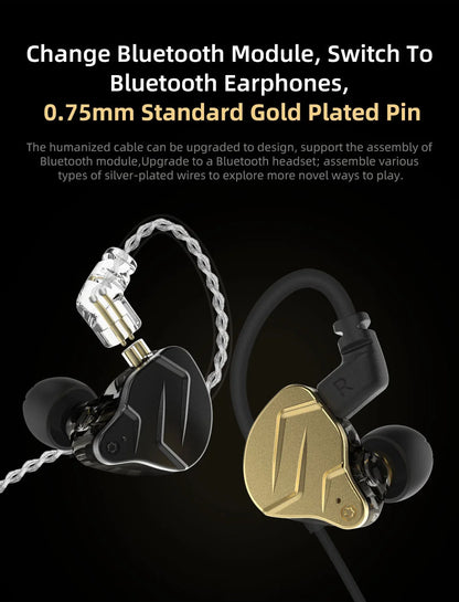 Studio-Quality Sound, Anywhere — KZ ZSN Pro X Hybrid In-Ear Earphones