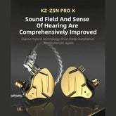 KZ ZSN Pro X 1DD 1BA Metal HIFI In Ear Earphone Bass Earbuds Hybrid Driver Sport Headset Very Low Voice For ZSX ZAX ASX EDX Z1 Jonine&