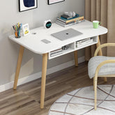 MSDOBS001Modern Study Desk with Optional Bookshelf — White or Oak 3 Sizes