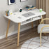 MSDOBS001Modern Study Desk with Optional Bookshelf — White or Oak 3 Sizes