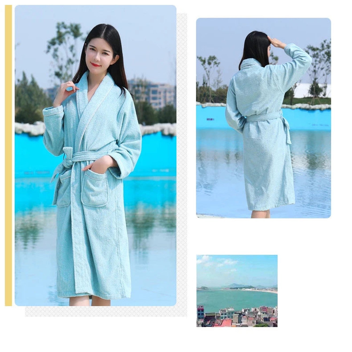 Wrap Yourself in Calm — 100% Cotton Terry Bathrobe