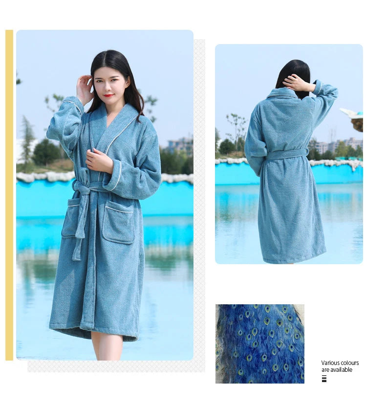 Wrap Yourself in Calm — 100% Cotton Terry Bathrobe