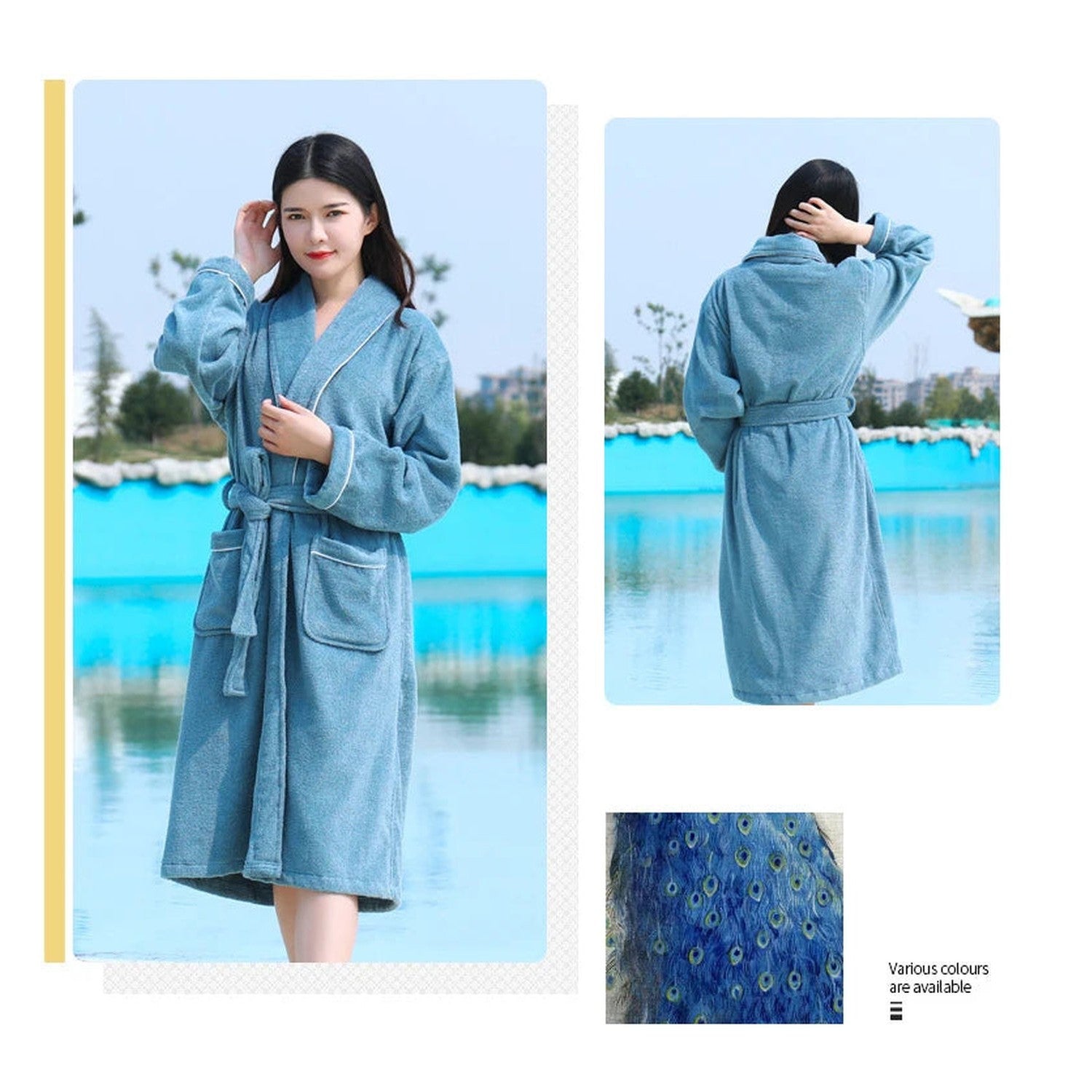 Wrap Yourself in Calm — 100% Cotton Terry Bathrobe
