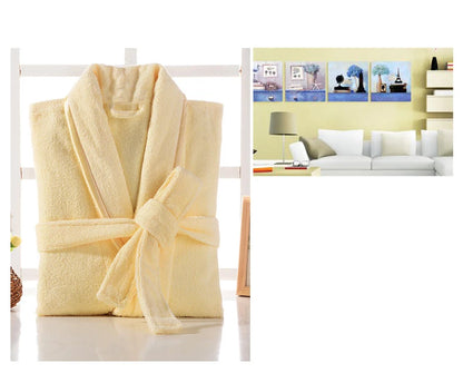 Wrapped in Warmth — 100% Cotton Terry Bathrobe for Women