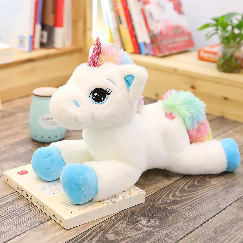 Large Unicorn Plush Pillow — Soft Stuffed Animal & Gift for Girls
