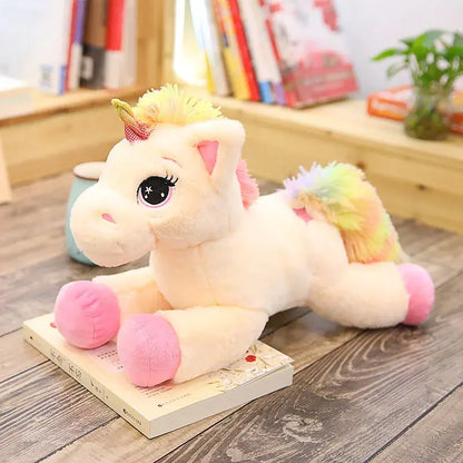 Large Unicorn Plush Pillow — Soft Stuffed Animal &amp; Gift for Girls