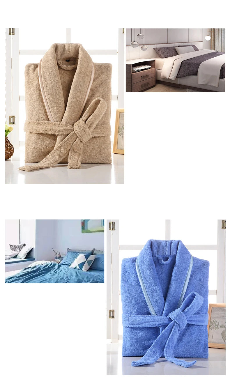 Wrap Yourself in Calm — 100% Cotton Terry Bathrobe