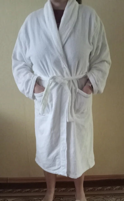 Wrap Yourself in Calm — 100% Cotton Terry Bathrobe