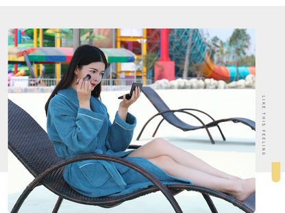 Wrap Yourself in Calm — 100% Cotton Terry Bathrobe