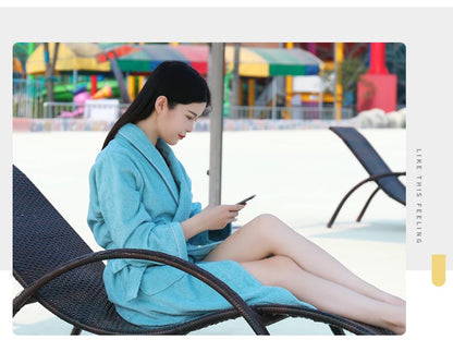 Wrap Yourself in Calm — 100% Cotton Terry Bathrobe