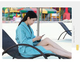 Terry Robe Women 100% Cotton Bathrobe Lovers Brown Robes Men Bathrobe Solid Towel Fleece Long Sleepwear Bridesmaid Robe White Jonine’s Corner