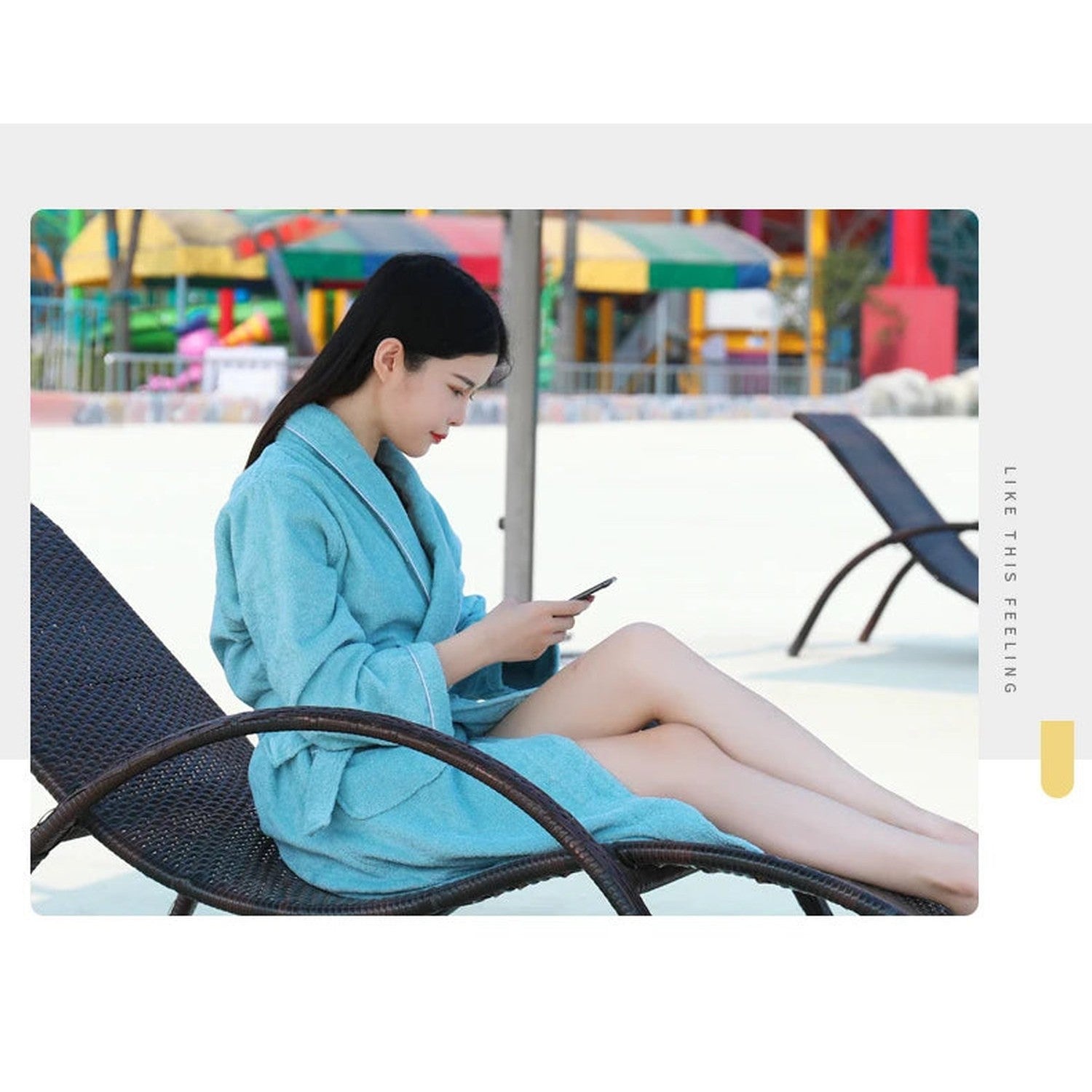Wrap Yourself in Calm — 100% Cotton Terry Bathrobe