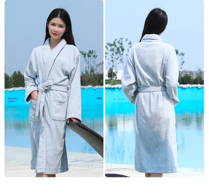 Wrap Yourself in Calm — 100% Cotton Terry Bathrobe