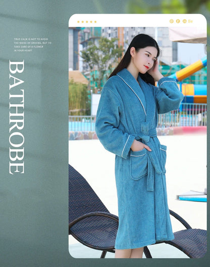 Wrap Yourself in Calm — 100% Cotton Terry Bathrobe