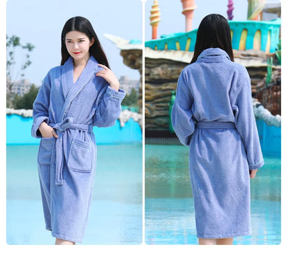 Wrap Yourself in Calm — 100% Cotton Terry Bathrobe