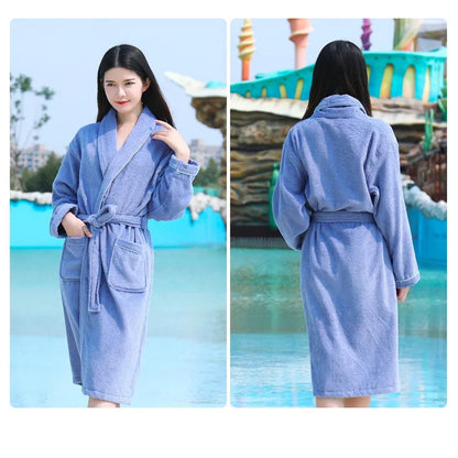 Wrap Yourself in Calm — 100% Cotton Terry Bathrobe
