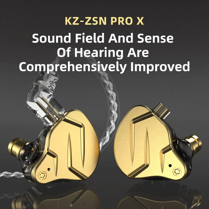 Studio-Quality Sound, Anywhere — KZ ZSN Pro X Hybrid In-Ear Earphones