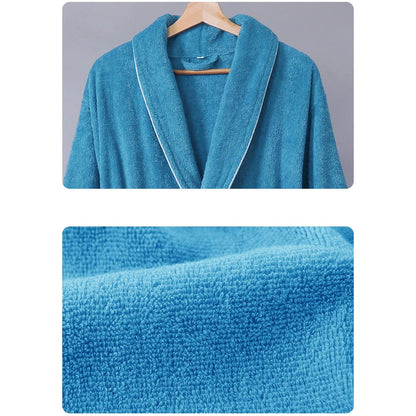 Wrap Yourself in Calm — 100% Cotton Terry Bathrobe
