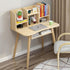 Modern Study Desk with Optional Bookshelf — White or Oak 3 Sizes