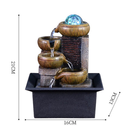 Zen Tabletop Water Fountain — Feng Shui &amp; Meditation Decor