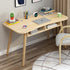 MSDOBS001Modern Study Desk with Optional Bookshelf — White or Oak 3 Sizes