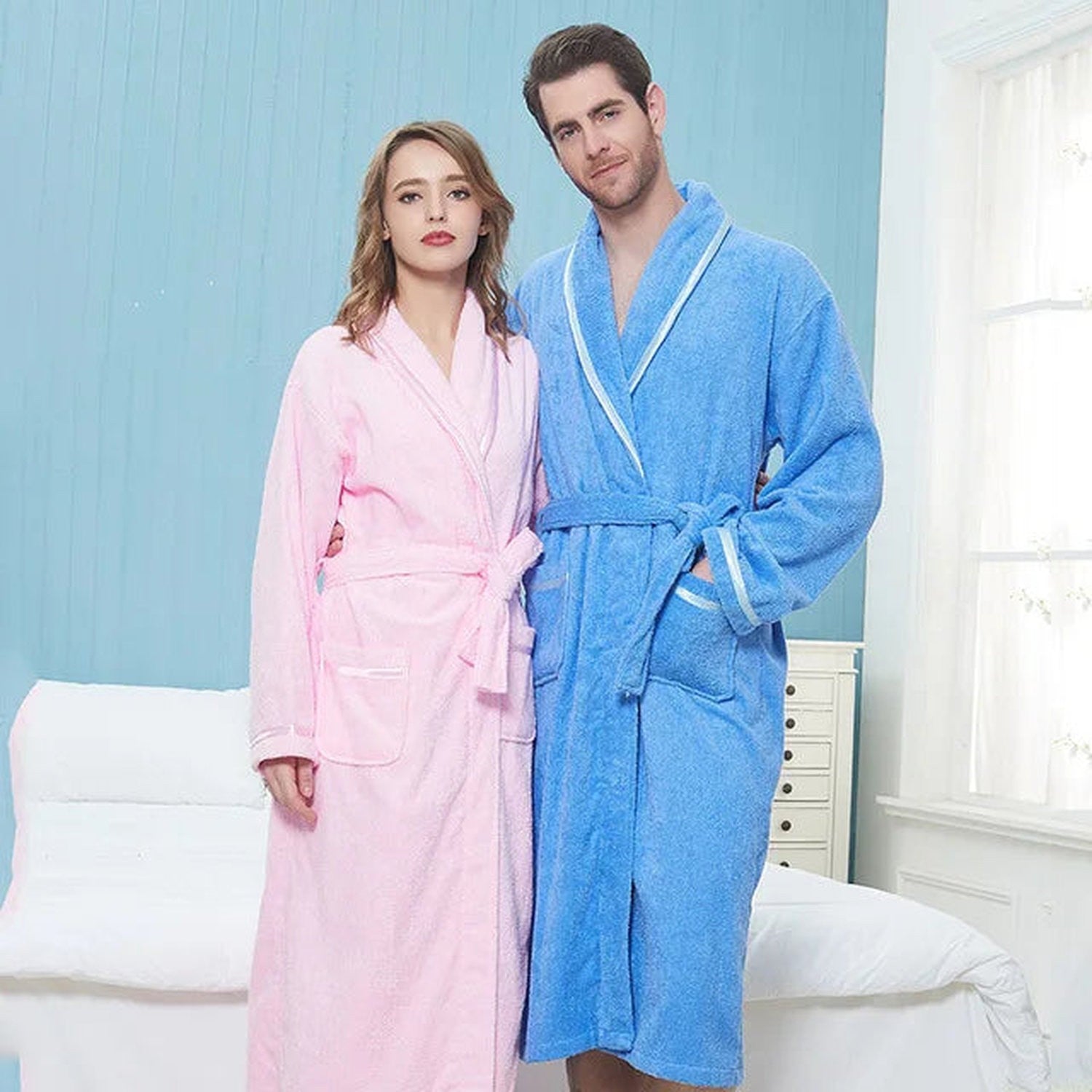 Wrap Yourself in Calm — 100% Cotton Terry Bathrobe