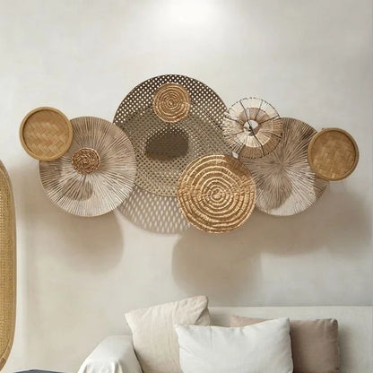 Luxury Flora Flower Metal Wall Decor (135x59cm)