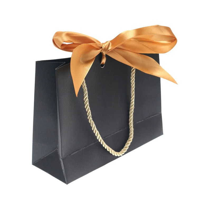 Gift Bags With Handles Paper Party Favor Handbag Bow Ribbon Jewelry Packing Birthday Wedding Graduation Celebration Present Wrap — Product Jonine’s Corner