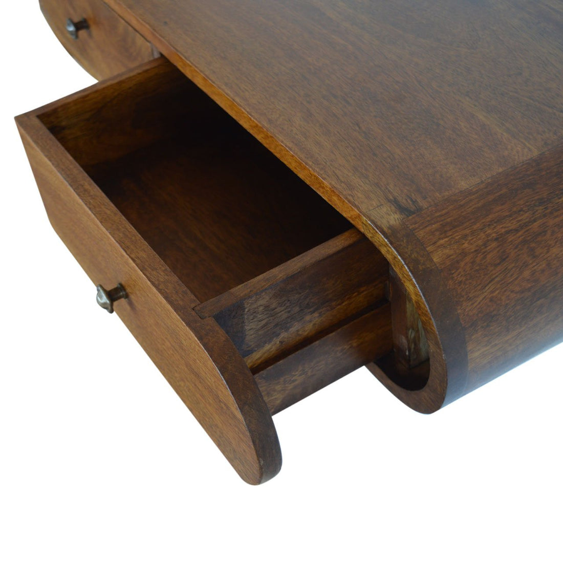 Floating Chestnut London Console-The Console That Clears the Clutte