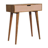 wholesale Mini Blush Pink Dressing Table with Foldable Mirror for resale-2
