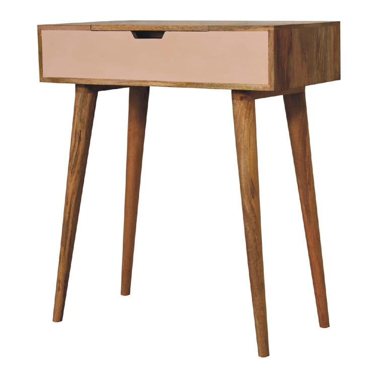 Mini Blush Pink Dressing Table with Foldable Mirror dropshipping-3