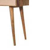 Mini Blush Pink Dressing Table with Foldable -7