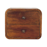 Mini Curved Chestnut Wall Mounted Bedside for resale