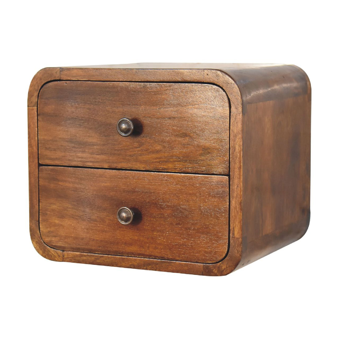 Floating Mini Chestnut Nightstand Floating Mini Chestnut Nightstand