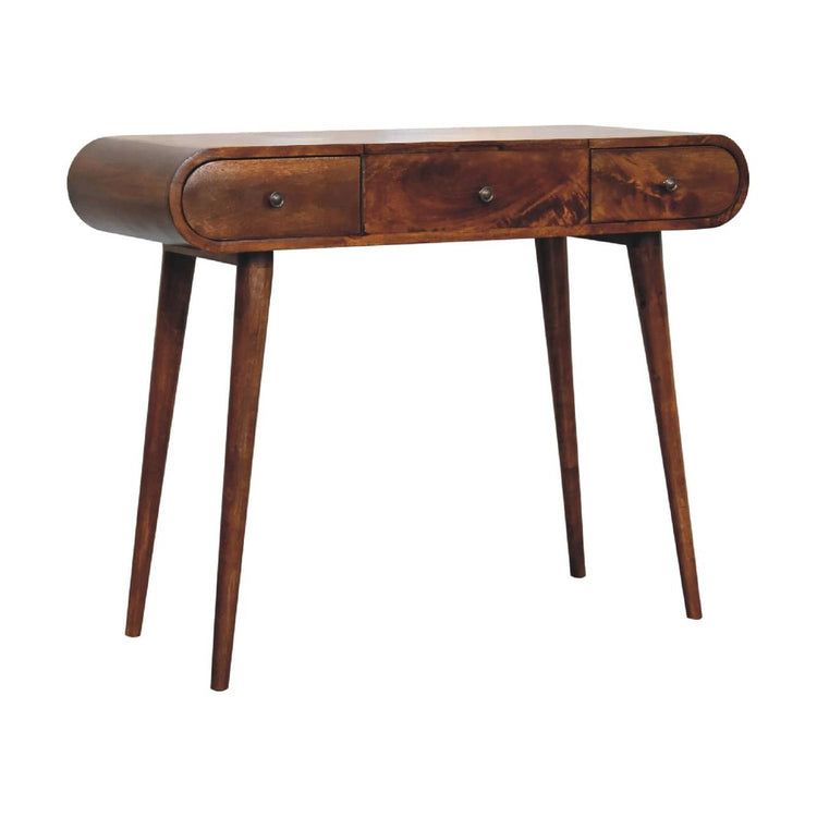 wholesale Chestnut Dressing Table with Foldable Mirror for resale-2