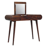 wholesale Chestnut Dressing Table with Foldable Mirror for resale-4