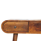 Chestnut Dressing Table with Foldable Mirror for resell-5