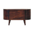 Walnut Rounded Lid-up Blanket Box-0