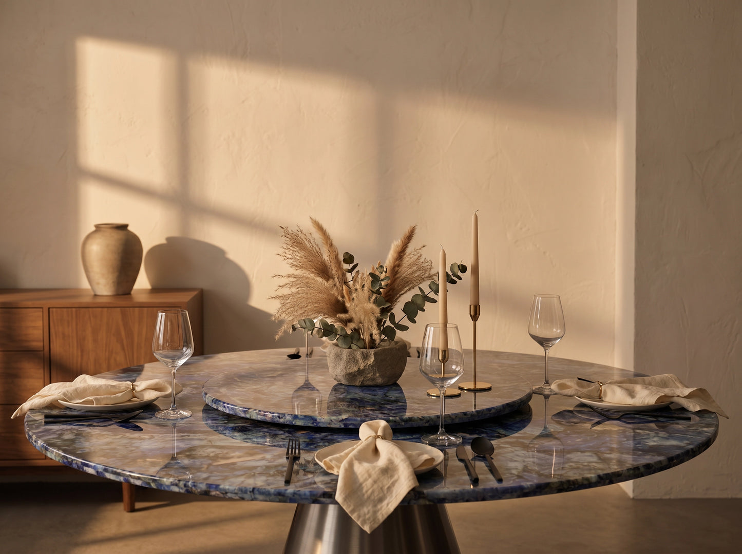The Table That Transforms the Room — Luxury Sintered Stone Dining Table Set