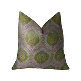 Tulip Garden Pink and Green Handmade Luxury Pillow — Home & Garden - Home Textile - Pillows